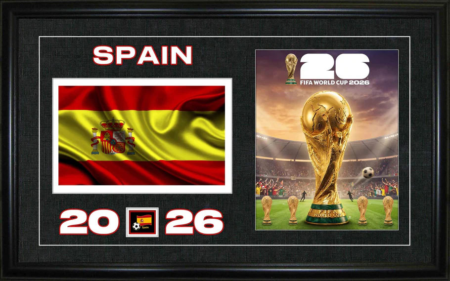 71-282 - Team Spain 2026 World Cup Flag & Trophy - 15 x 24